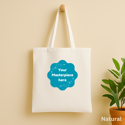 Lightweight tote bag printed with your custom 3D-style pet portrait – Buddy & Mo Co.