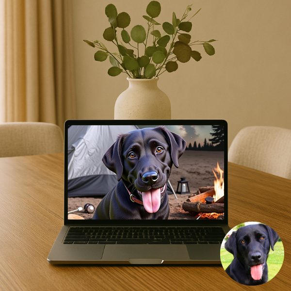 Custom 3D animated pet portrait – digital download only – Buddy & Mo Co.
