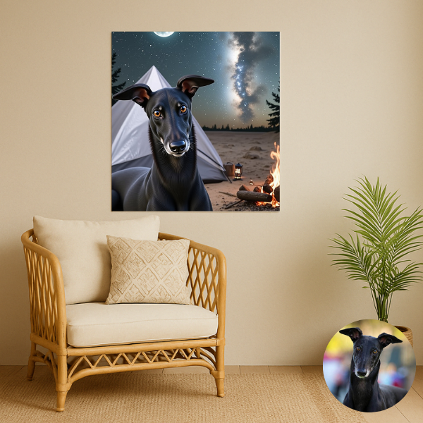 3D-style custom pet portrait printed on premium poster paper – unframed – Buddy & Mo Co.