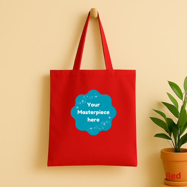 Lightweight tote bag printed with your custom 3D-style pet portrait – Buddy & Mo Co.