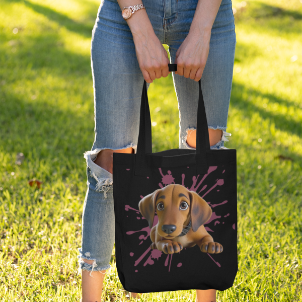 Lightweight tote bag printed with your custom 3D-style pet portrait – Buddy & Mo Co.