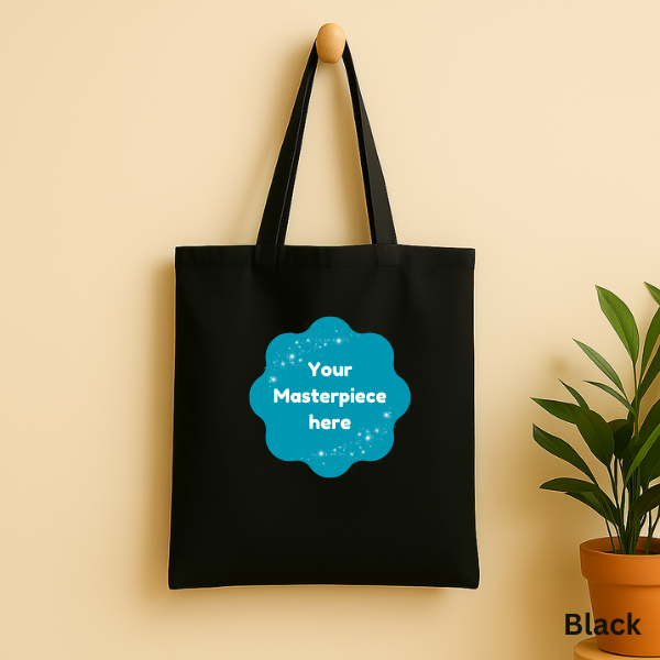 Lightweight tote bag printed with your custom 3D-style pet portrait – Buddy & Mo Co.