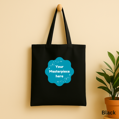 Lightweight tote bag printed with your custom 3D-style pet portrait – Buddy & Mo Co.