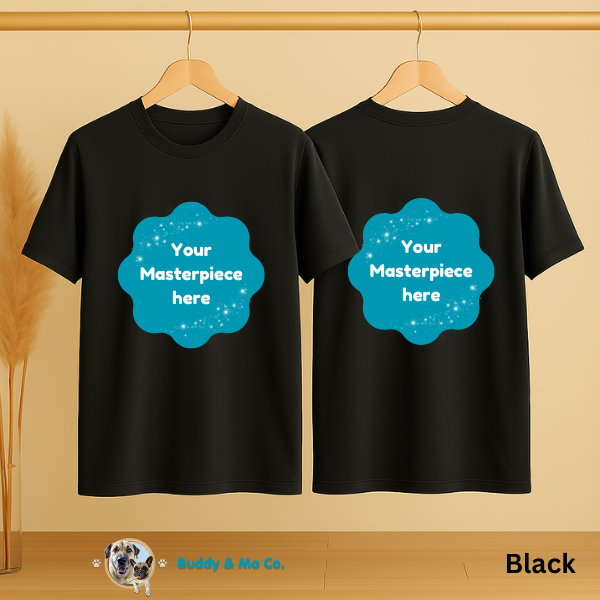 Soft unisex t-shirt featuring a custom 3D animated pet portrait – Buddy & Mo Co.