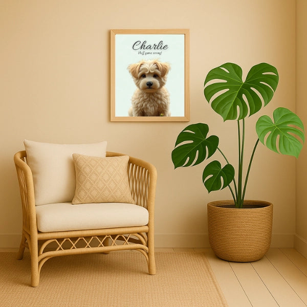 Buddy & Mo Co. - Framed Portrait in Natural