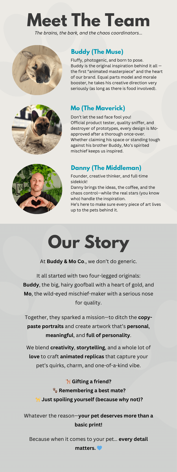 Buddy & Mo Co. team