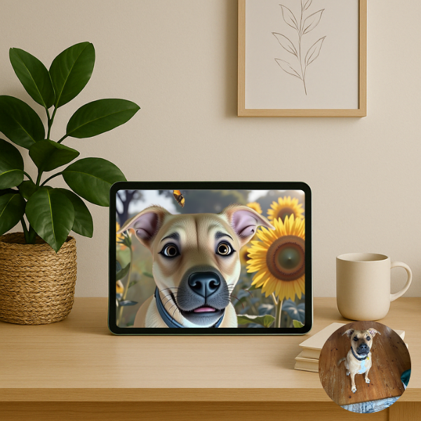 Custom 3D animated pet portrait – digital download only – Buddy & Mo Co.