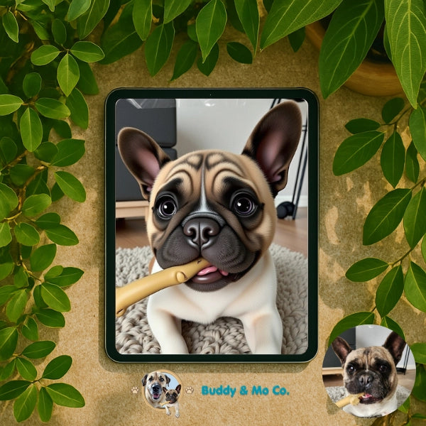 Custom 3D animated image in a digital portrait – Buddy & Mo Co.
