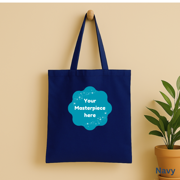 Lightweight tote bag printed with your custom 3D-style pet portrait – Buddy & Mo Co.